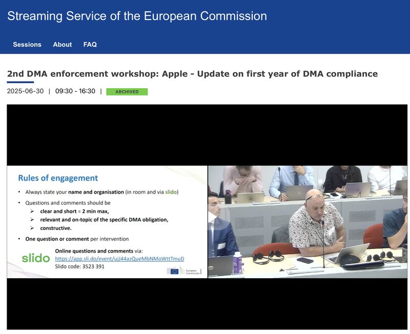 European Commission Digital Markets Act session attended by MyPrintPod through ACT