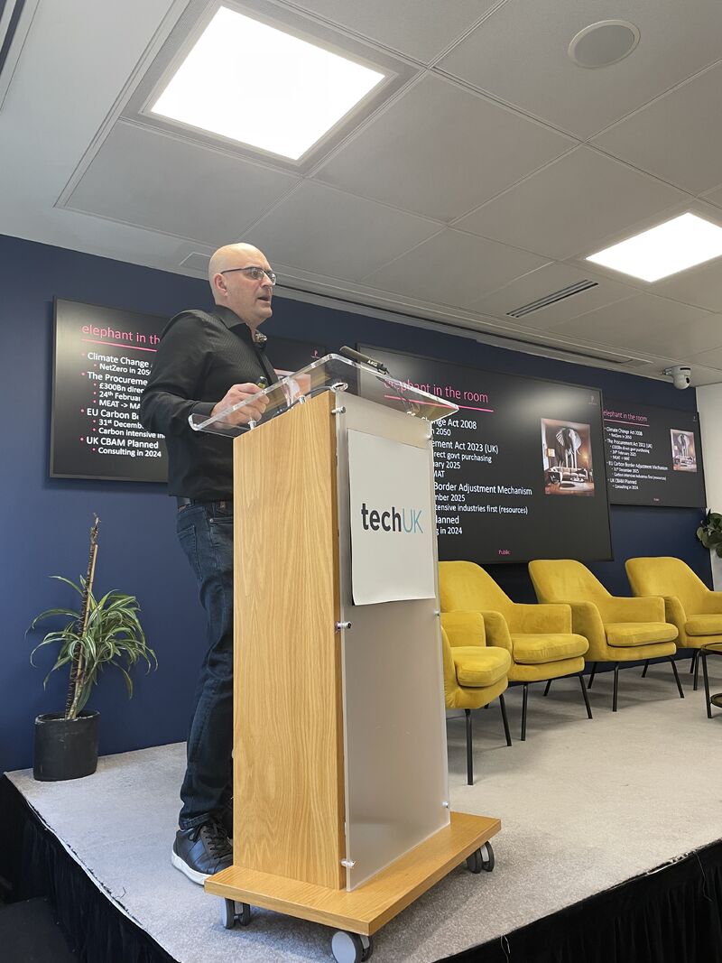 techUK Tech-Led Decarbonisation Showcase presentation and discussion